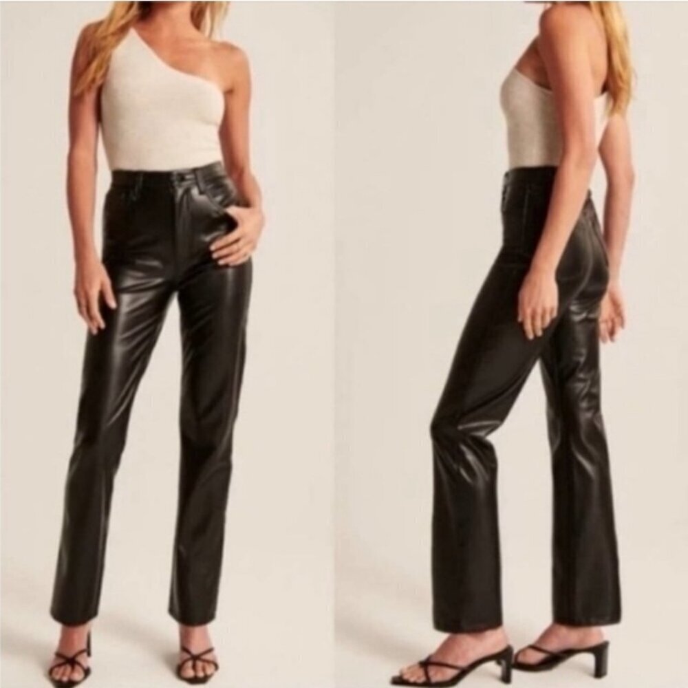 Abercrombie & Fitch 90's Straight Ultra High Rise Curve Love Pants Size14/
